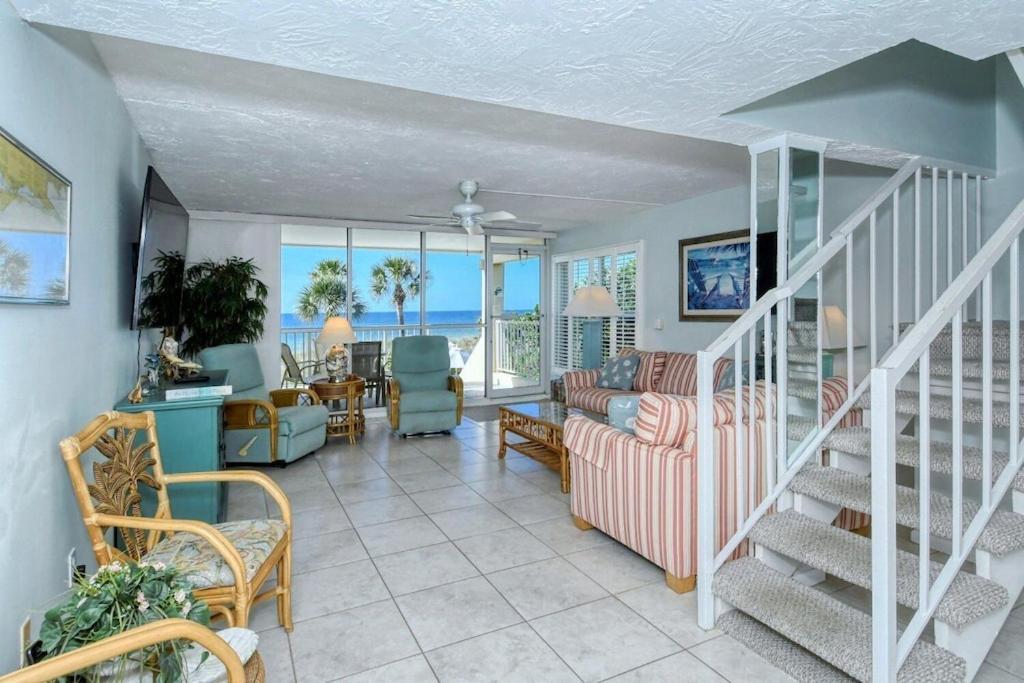 Ferienwohnung Laplaya 201C Breathtaking Gulf Panorama From This Corner End Unit With A Private Stairway To The Beach Longboat Key Exterior foto