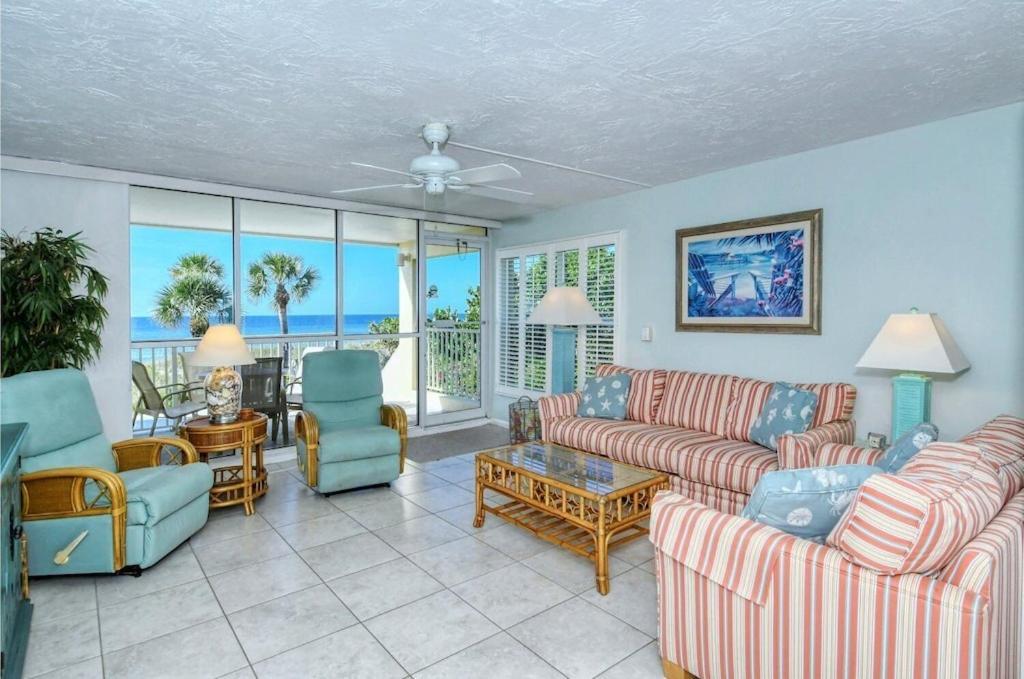 Ferienwohnung Laplaya 201C Breathtaking Gulf Panorama From This Corner End Unit With A Private Stairway To The Beach Longboat Key Exterior foto